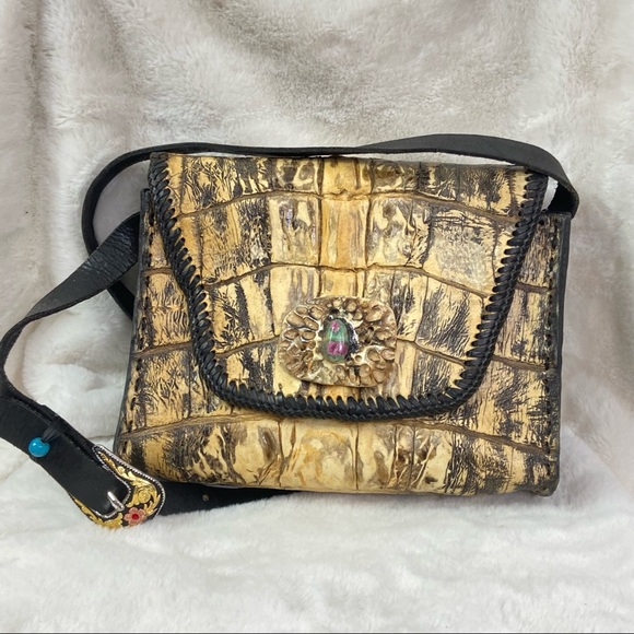 Alligator Authentic handmade one of a kind purse